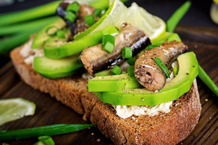 Sprat Bruschetta with Avocado