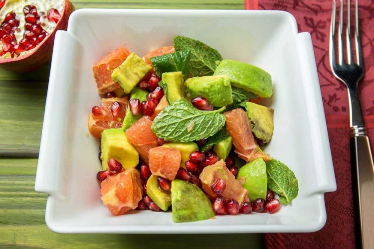 Ensalada de pomelo y granada
