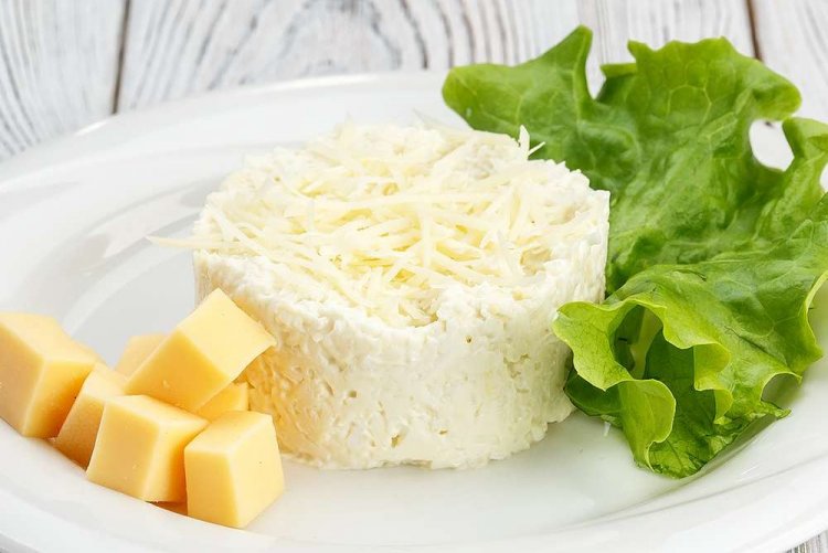Jewish Salad with Hard Cheese