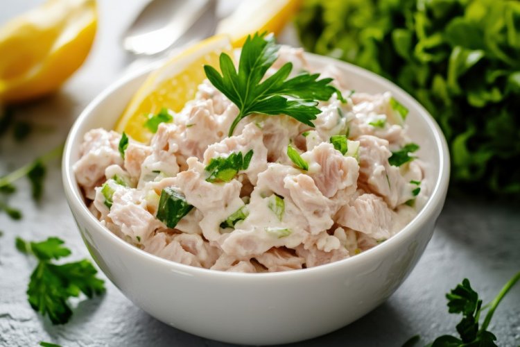 Jewish Salad with Salmon