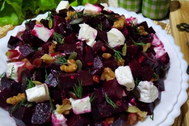 Beetroot Salad with Feta and Prunes