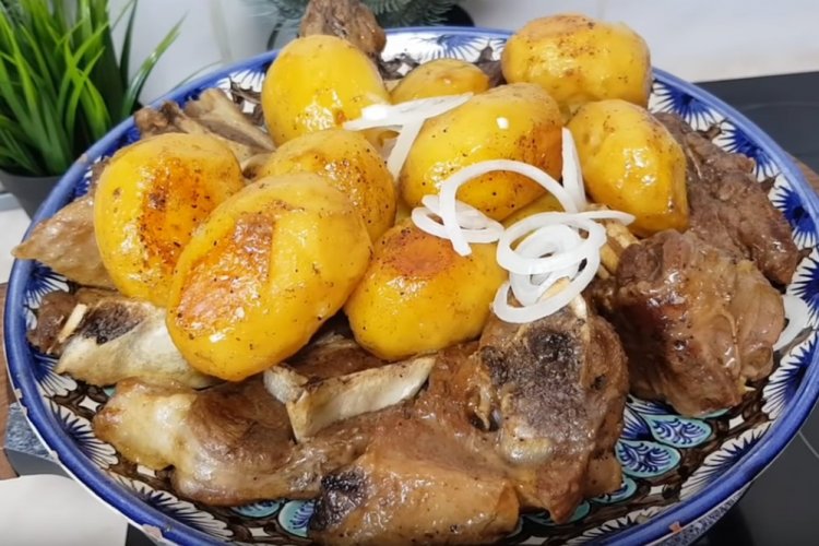 Kazan-Kebab in an Uzbek Kazan