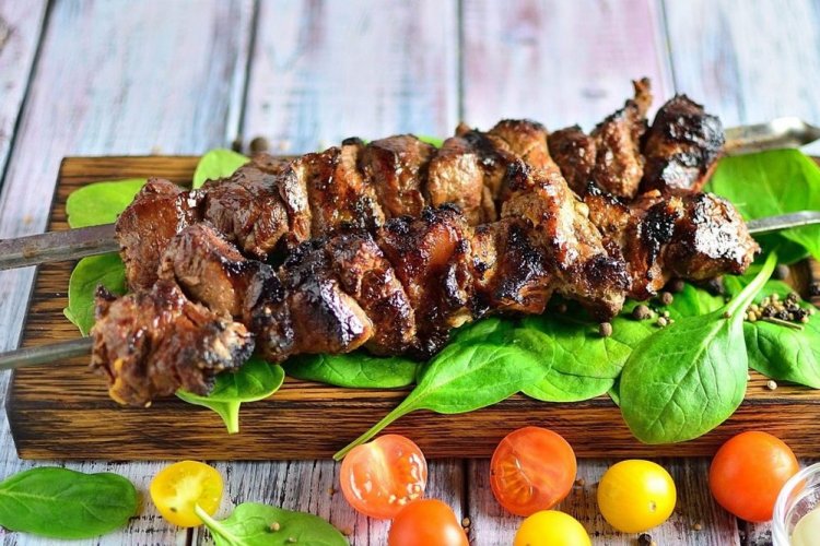 Pork Shoulder Skewers in Soy Sauce