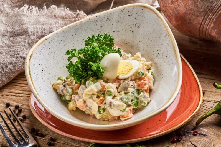 Keto Olivier with Pork Tongue