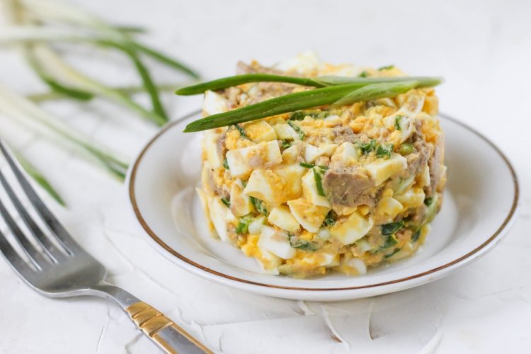 Keto Cod Liver Salad
