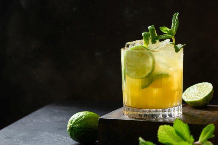 Mai Tai with Caramel Syrup