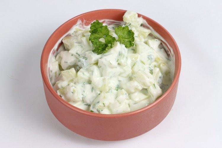 Ensalada de pepino dietética para el desayuno