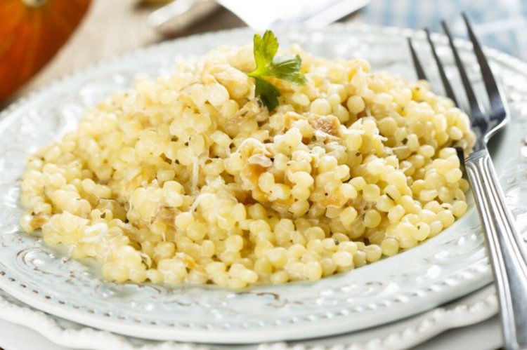 Ptitiim with Cream and Parmesan