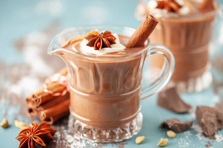Chocolate caliente y cacao