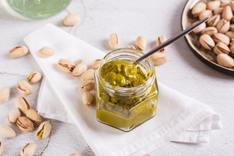 Homemade Paste from Salted Pistachios