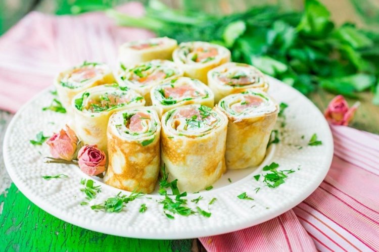 Rollos de blinis