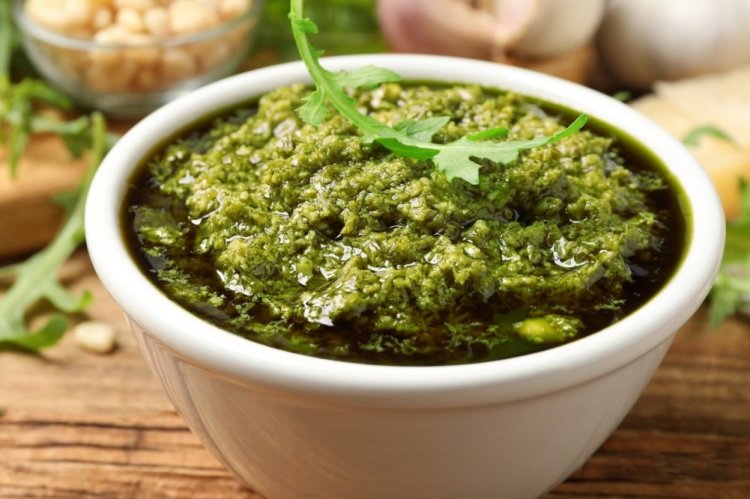 Arugula and Watercress Pesto Sauce