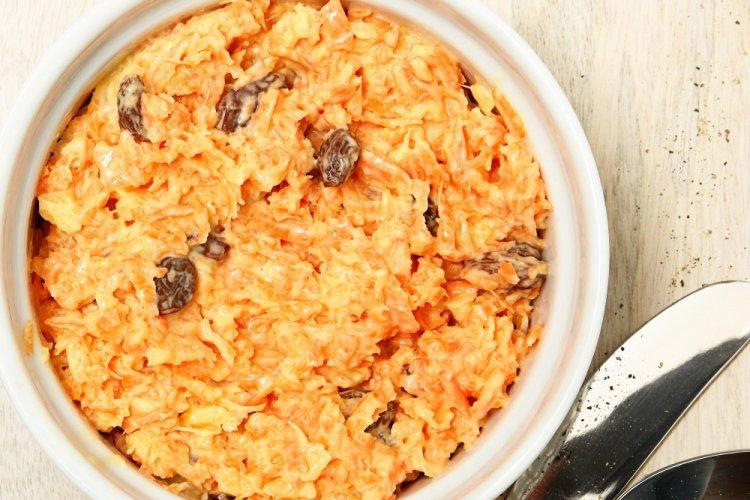 Carrot, Cottage Cheese, and Greek Yogurt Salad