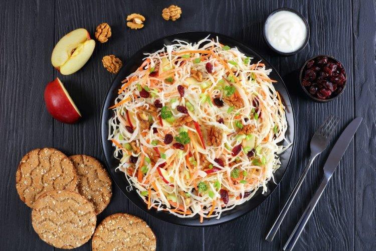 Cabbage, Grape, and Greek Yogurt Salad