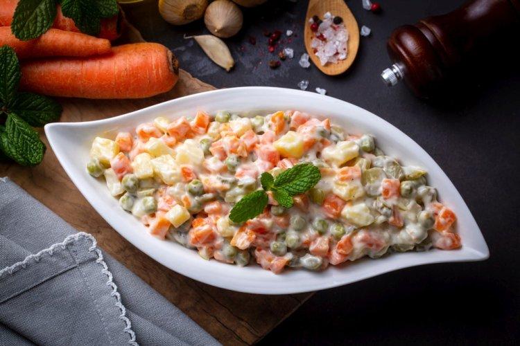 Olivier Salad with Greek Yogurt