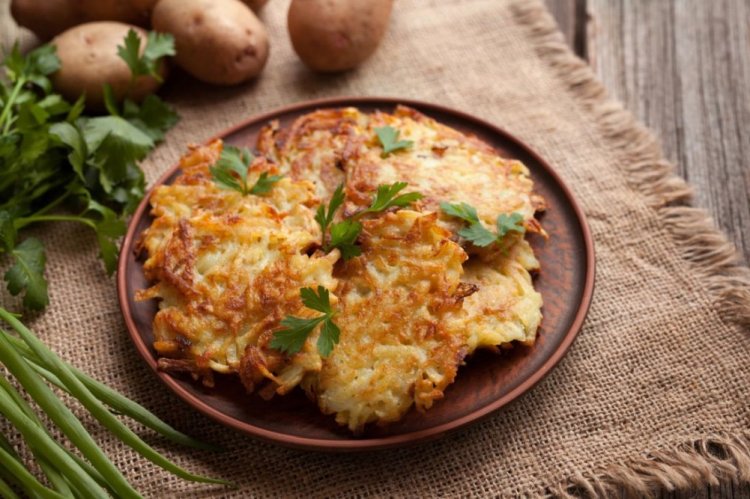 Lenten Potato Pancakes with Onion