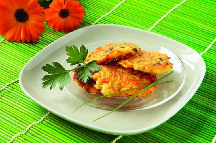 Lenten Potato Pancakes with Onion and Carrots