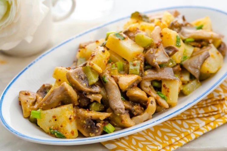 Potato and Mushroom Salad
