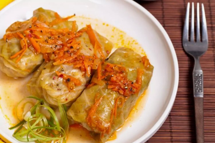 Relleno con calabaza para golubtsy