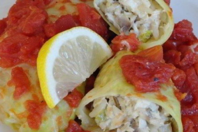 Relleno de pescado para golubtsy