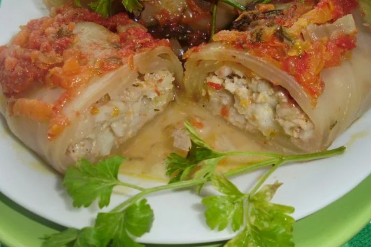 Relleno de pollo para golubtsy
