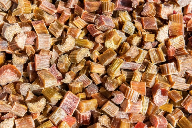 Candied Rhubarb in Syrup