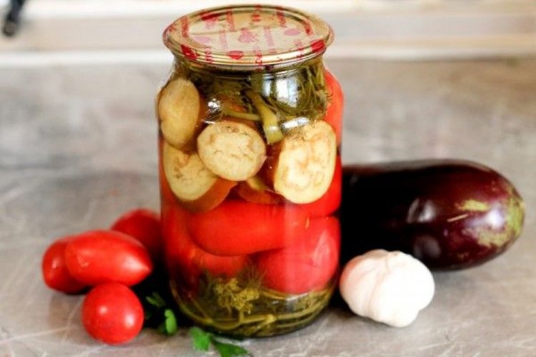 Vegetable Assortment with Eggplant for Winter