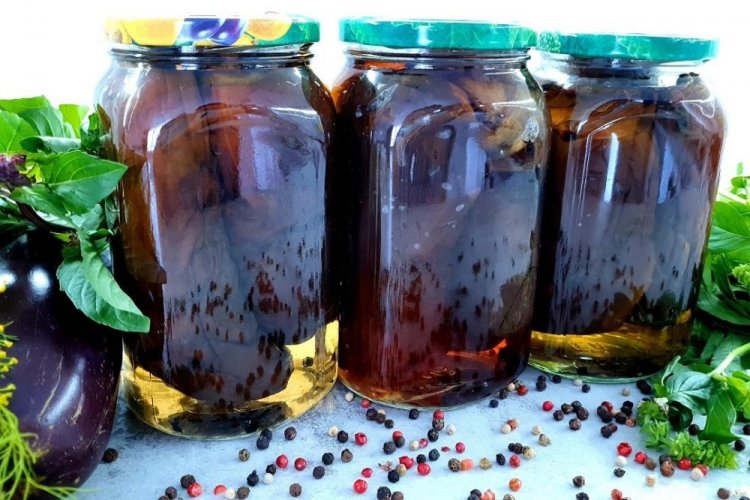 Marinated Eggplants Without Sterilization