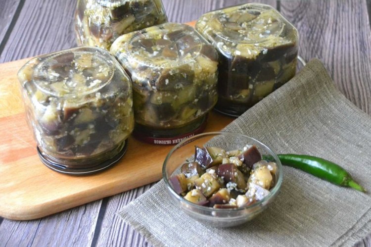 Eggplants Like Mushrooms for Winter Without Sterilization