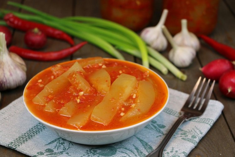 Mother-in-Law's Tongue Zucchini for Winter Without Sterilization