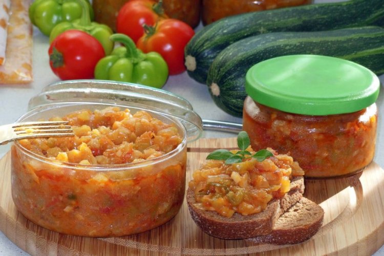 Zucchini Caviar for Winter Without Sterilization