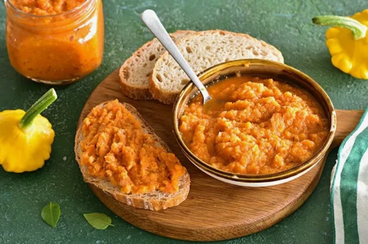 Pattypan Squash Caviar for Winter Without Sterilization