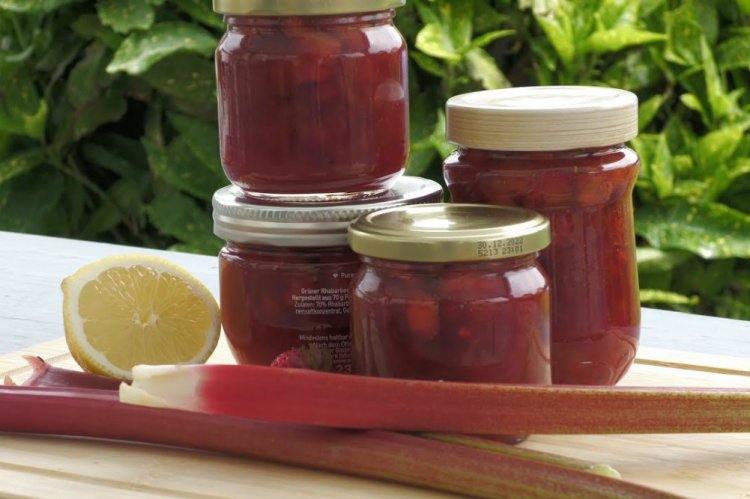 Rhubarb and Wild Strawberry Jam