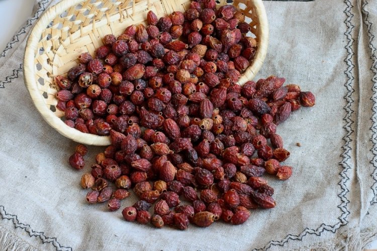 Dried Rosehips for Winter