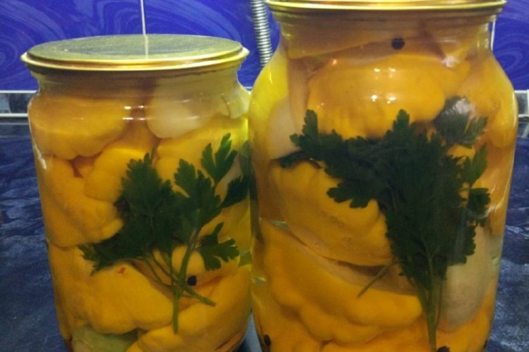 Pattypan Squash Like Milk Cap Mushrooms with Garlic and Herbs