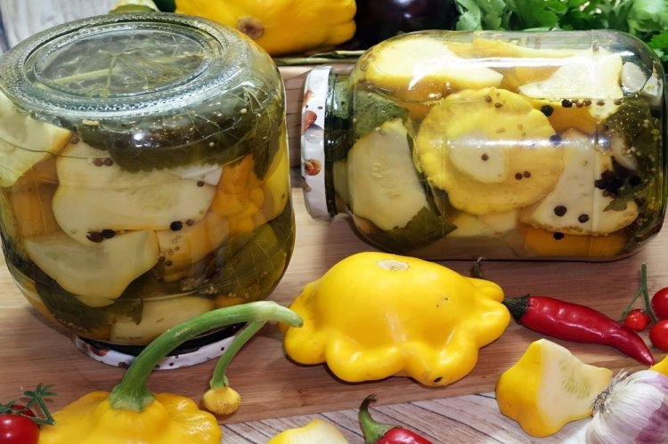 Spicy Pattypan Squash Like Milk Cap Mushrooms for Winter