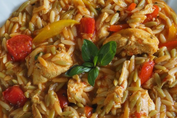 Orzo with Chicken and Vegetables