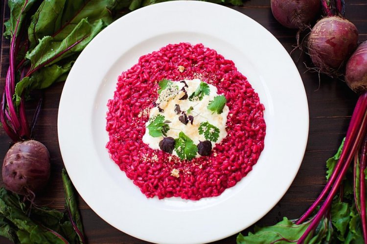Orzo Pasta with Beets