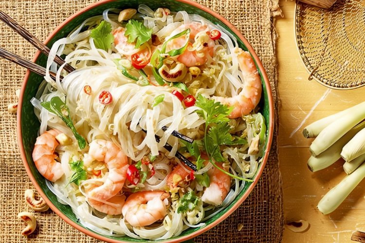 Rice Noodles with Cilantro and Lime