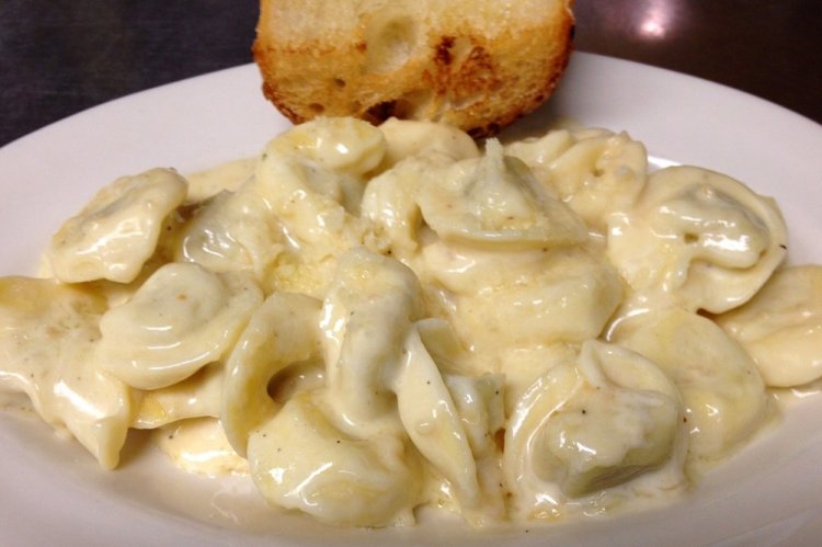 Fried Dumplings in Sour Cream Sauce