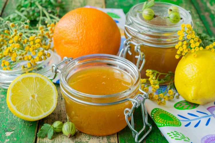 No-Cook Gooseberry and Orange Jam