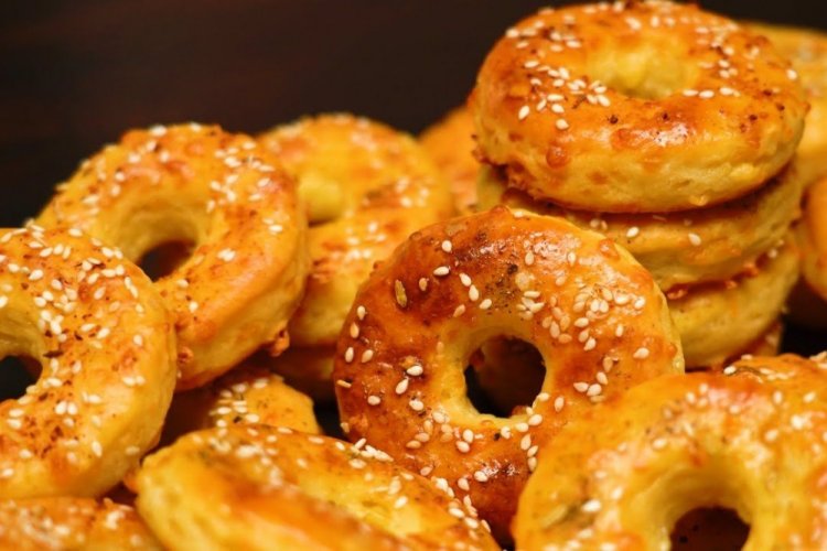 Bagels de requesón con parmesano