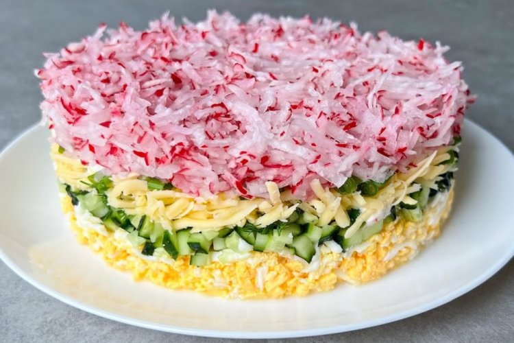 Layered Radish and Egg Salad
