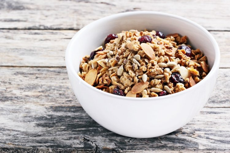 Homemade Granola in a Frying Pan