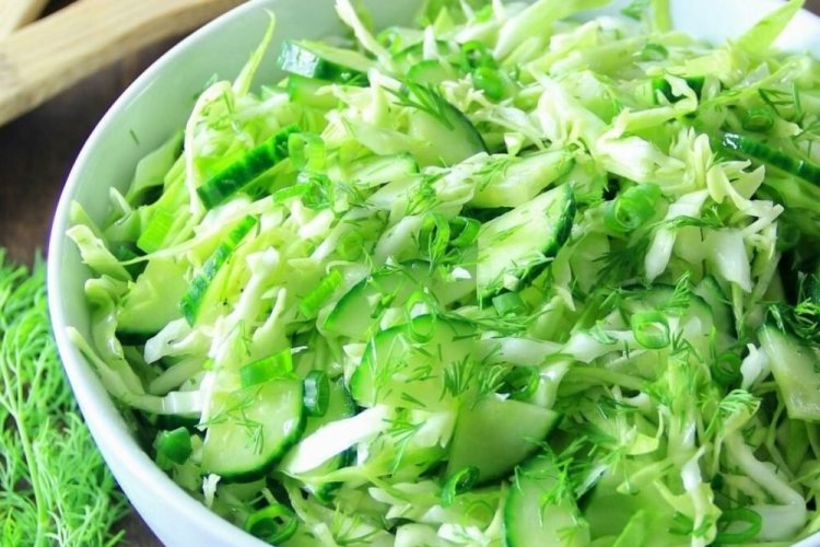 Cabbage, Cucumber, and Celery Salad