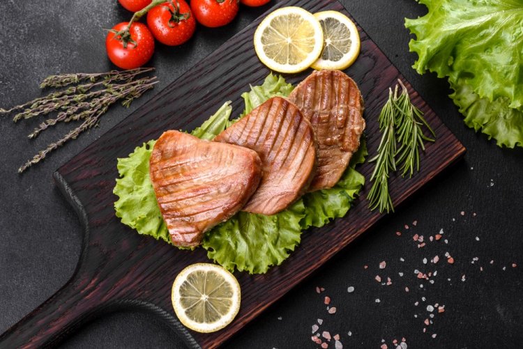 Tuna Medallions in Lemon-Mustard Marinade