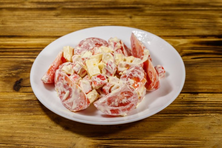 Bavarian Salad with Sausages and Tomatoes