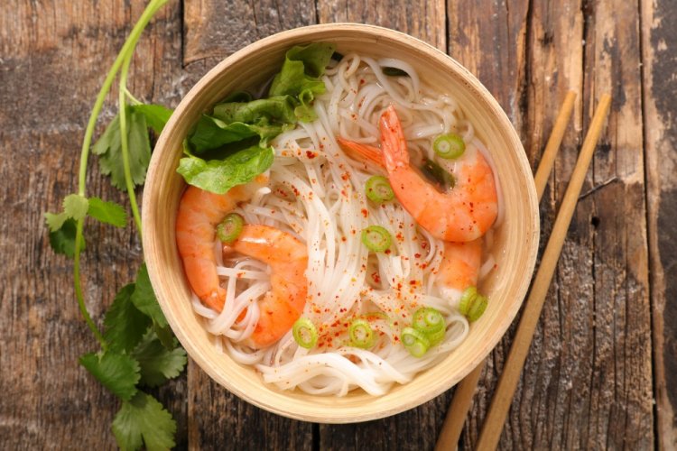 Shrimp and Noodle Soup