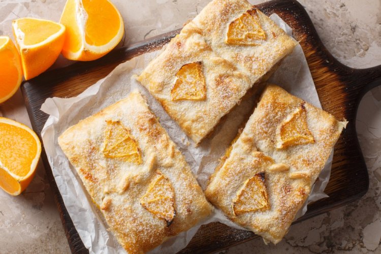 Layered Orange Pie