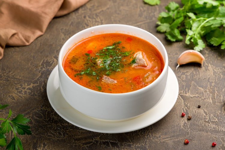 Kharcho Soup with Beef for Winter